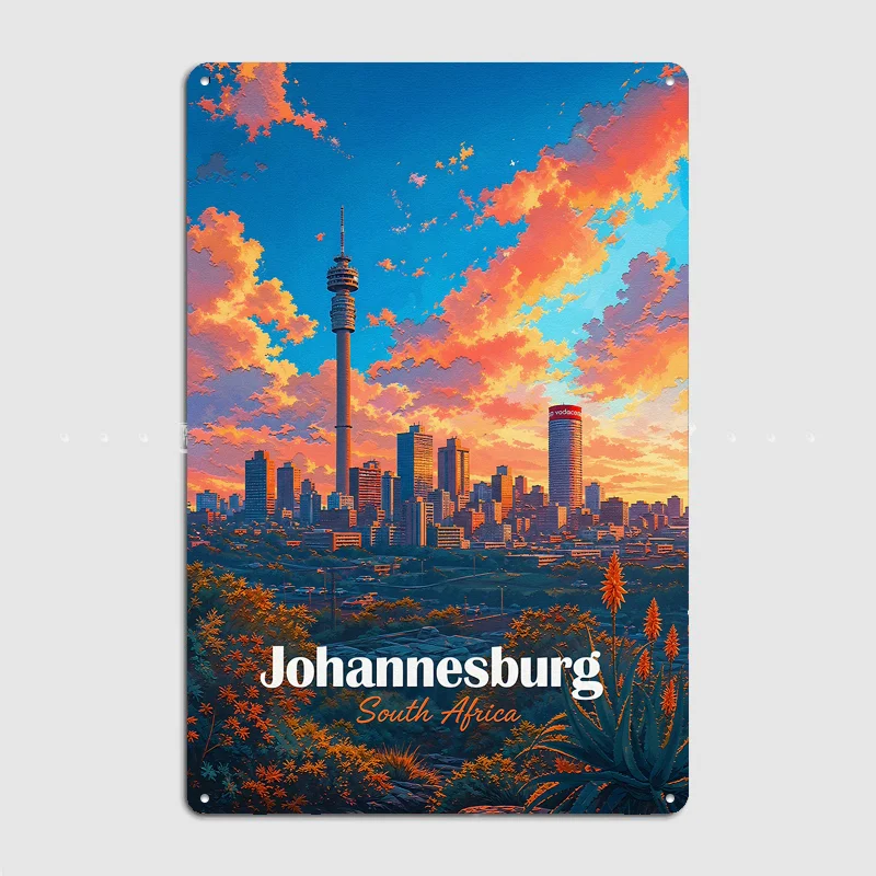 Póster de viaje con paisaje ur - Home Decor Johannesburg reseña y precio