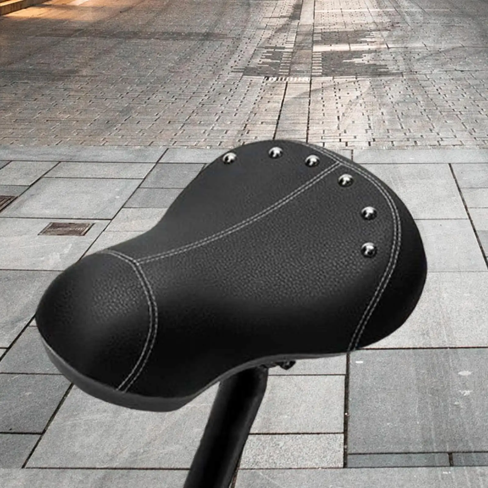 

Oversize Bike Seat Cushion,Soft Comfortable Wide Bicycle Saddle,Bike Seat Cushion for Folding Bike Men Women Mountain Road Bikes