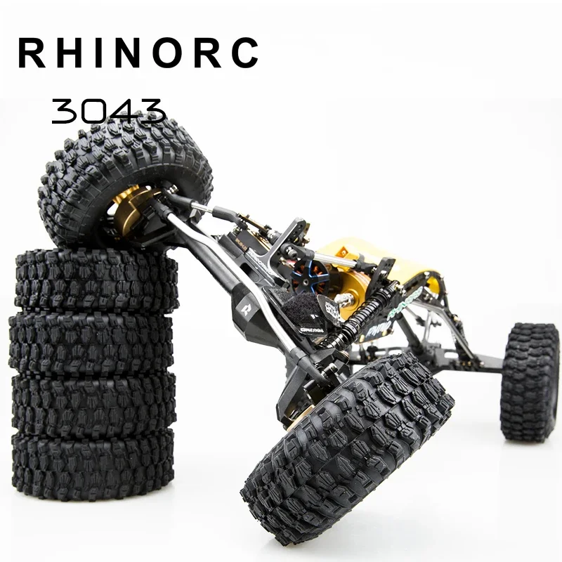 4Sets RC Crawler Tires mounted 1.9 2.2 Wheel Rim for 1/10 Axial SCX10 TRX4 TRX-6 YUE ONE 3043