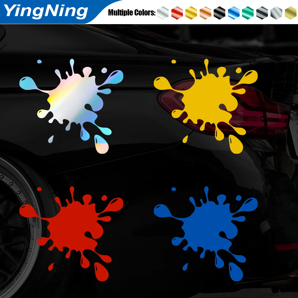 

Various colors Reflective Splash Car Sticker Funny Vinyl Decal Waterproof Body Door Window Scratches Covering Decorative Sticker