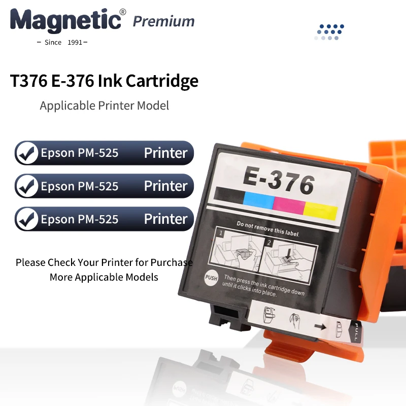 

T376 E-376 Compatible ink Cartridge inkjet Cartridge T3760 T376 376 E376 E-376 For Epson PictureMate PM-525 Printer 4Color