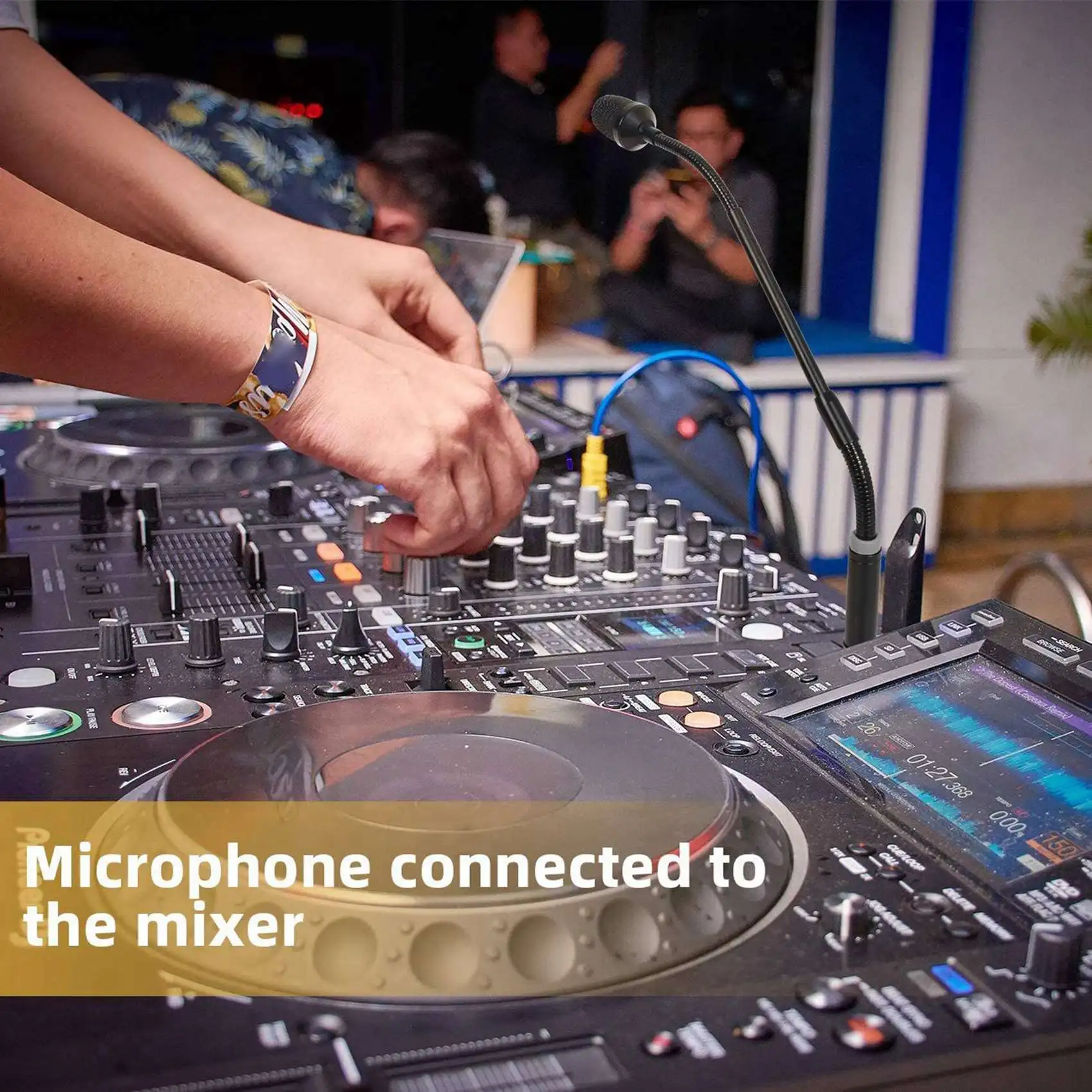 ELECT-2X Professional Dynamic DJ Microphone For Mixer Dedicated Disc Shouting Microfone KTV Bar Gooseneck DJ Mic