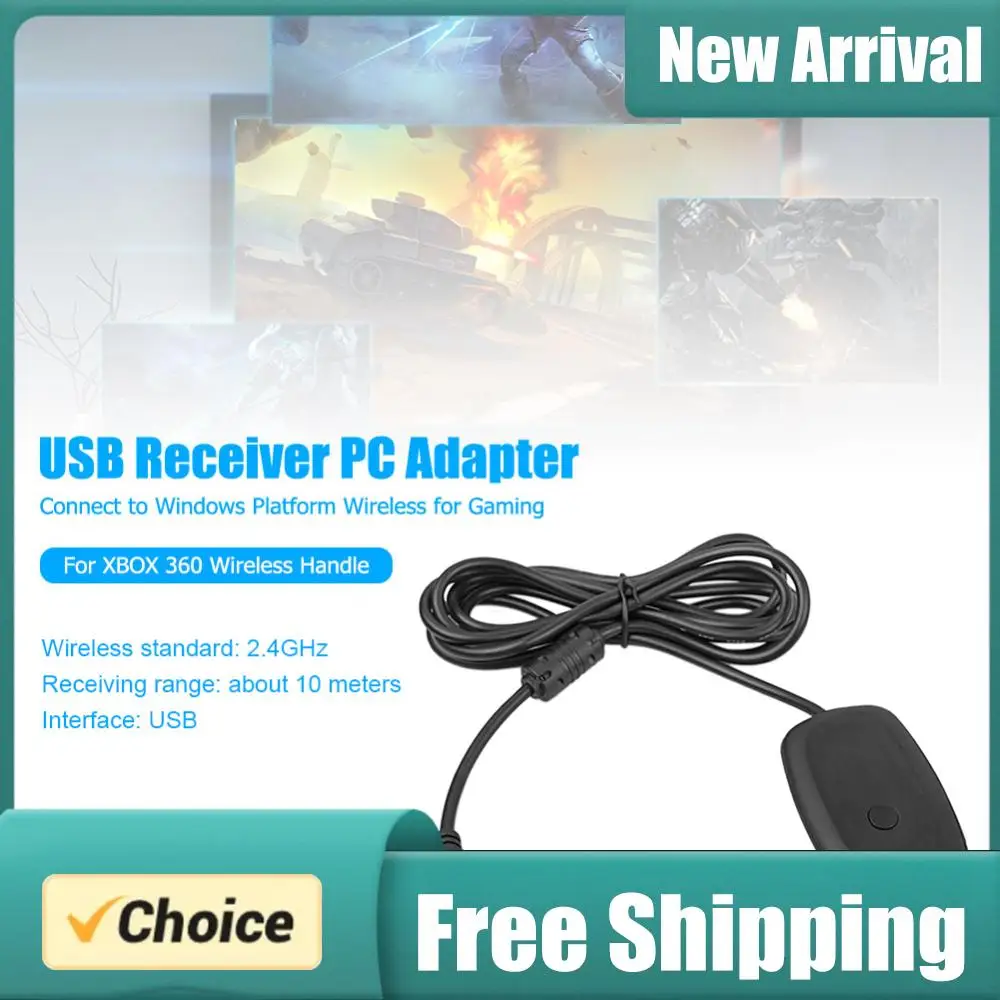 Professional USB Receiver PC Adapter Game Accessaries Game Console Controller PC Receiver for Xbox 360 Wireless Handle