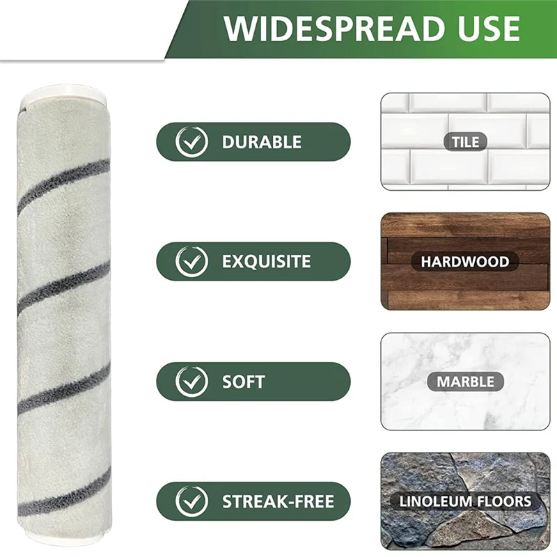 Top Deals High-Quality Soft Velvet Roller Brush For Dreame P10 / Solo 10 / Power 11 Series - Ideal For Wood Floors Vacuum Attach