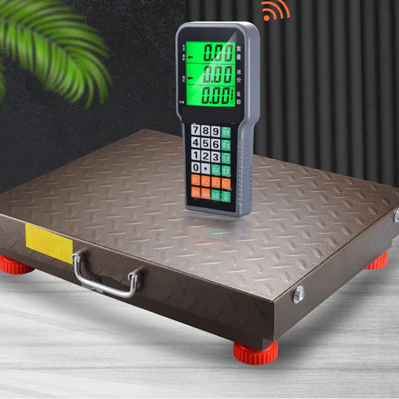 Wireless Electronic Scale Commercial Platform Scale 300kg 600kg Separate Precision Weighing Electronic Weighing Scale