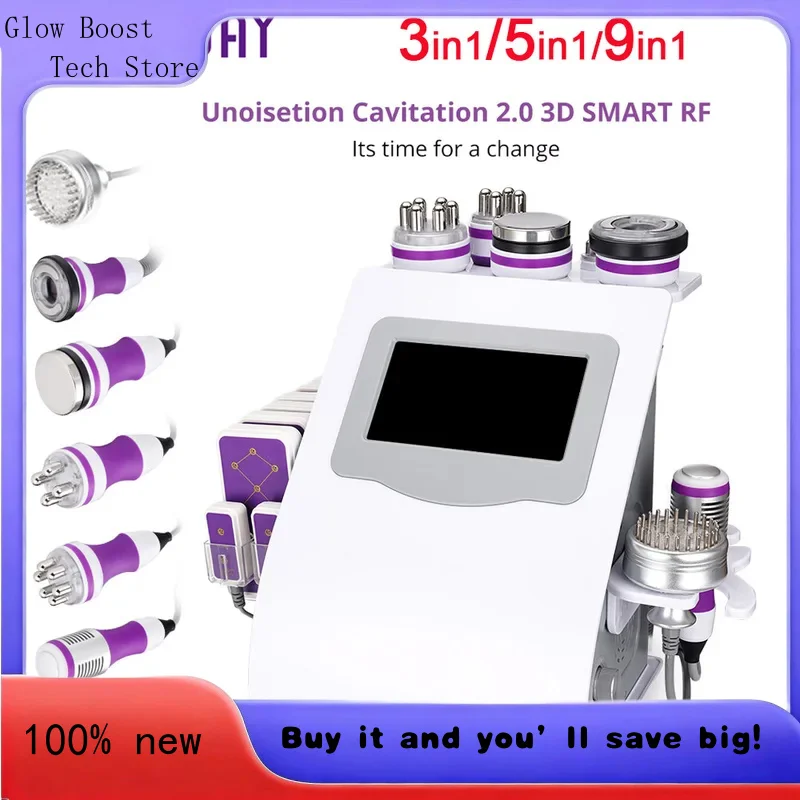 

Свечение 5/6/9 в 1, кавитационное устройство для тела S-образной формы, косметическое устройство, массажер для ухода за кожей, подтяжка лица -2