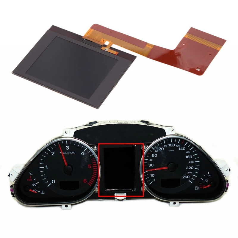 Car Dashboard LCD Instrument Cluster Display For Middle LCD Display Magneti Marelli- A6 4F0920900