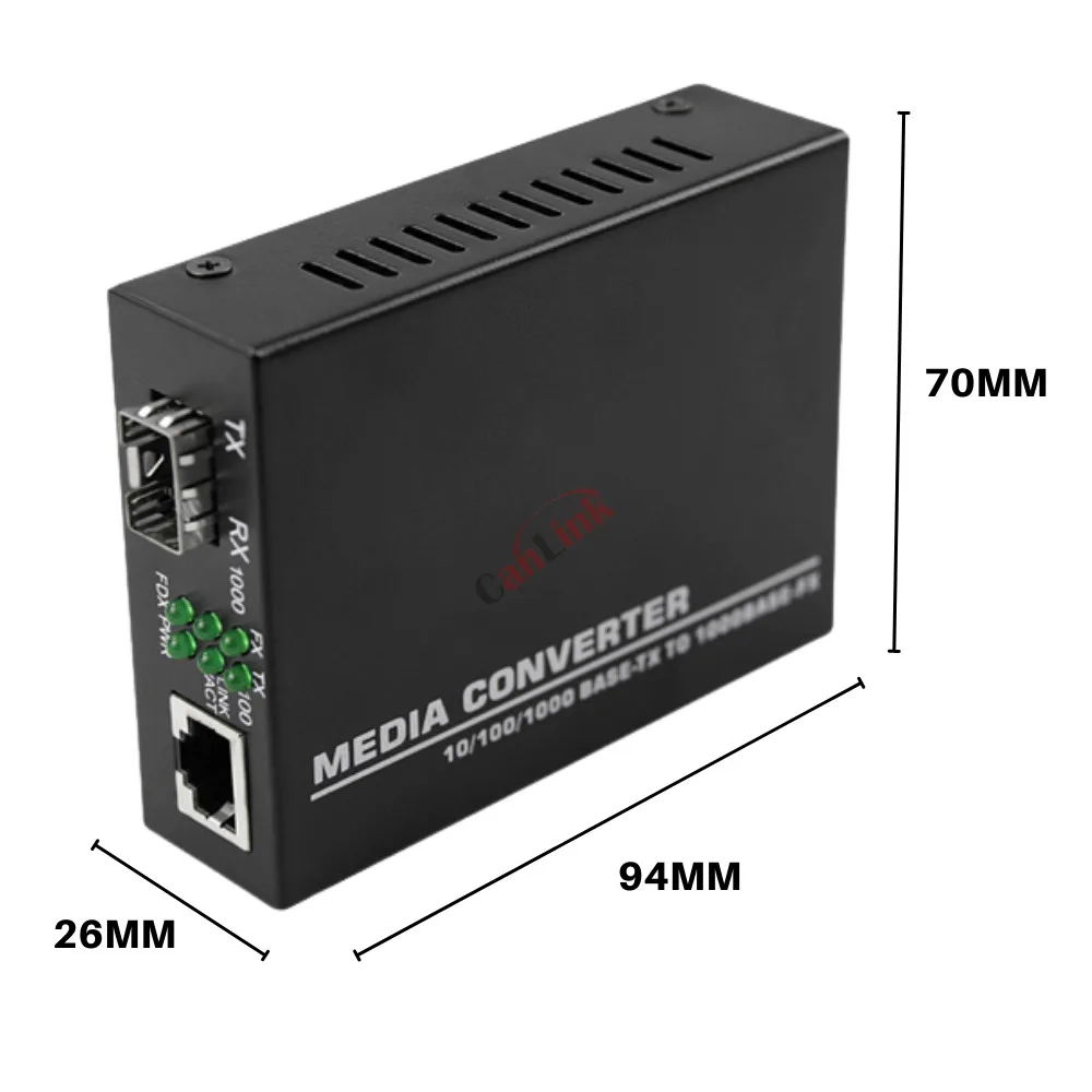 Imagem -02 - Gigabit Media Converter Sfp Transceptor Módulo 20km 1000mbps Rápido Ethernet Rj45 para Fibra Óptica 1sfp 1e Switch Porto lc 1pair