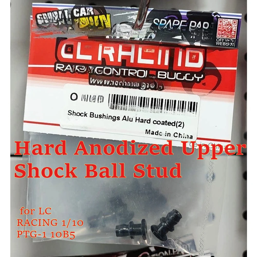 RC Upgrade Parts Aluminum Hard Anodized Upper Shock Ball Stud for LC RACING 1/10 PTG-1 10B5 Buggy custom size spare accessories