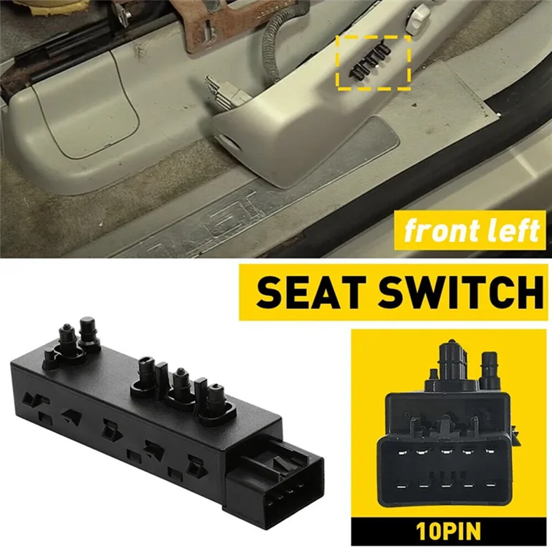 12451497 25974714 Front Left Power Seat Switch for Cadillac Chevrolet GMC Buick 10-13 Seat Adjust Control Switch