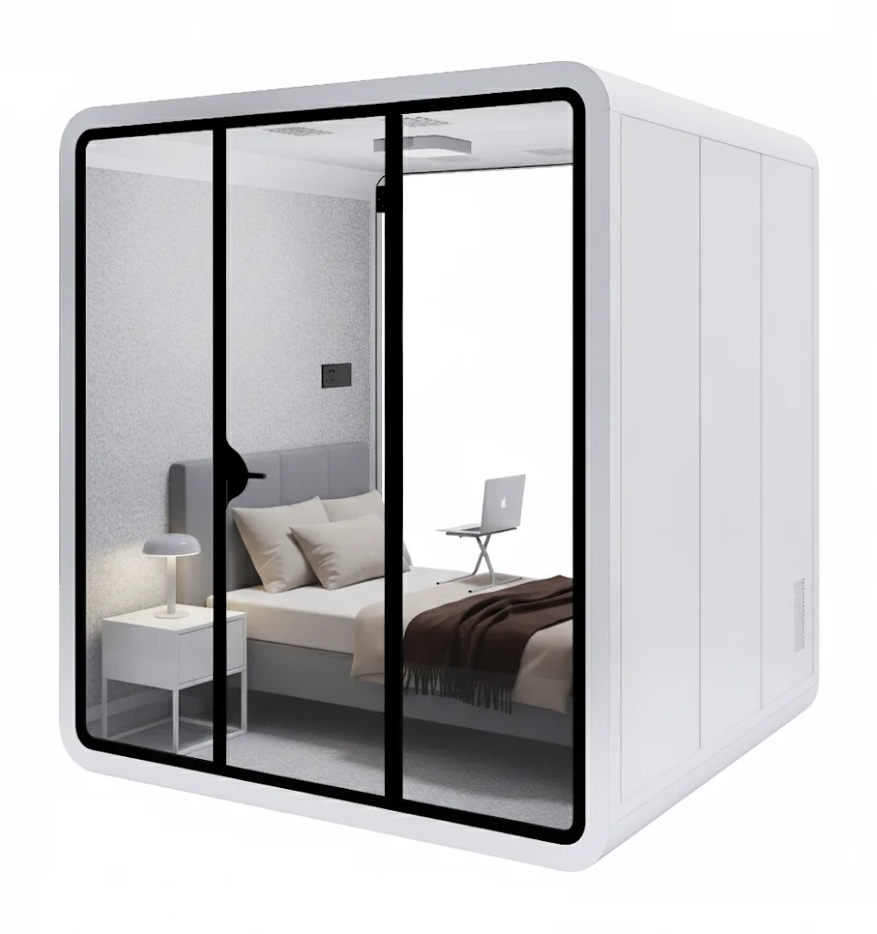 Silent Cabin Recording Studio Phone Booth Work Pod Mobile Soundproof Room Meeting Pod for Home Office Use Quiet Space