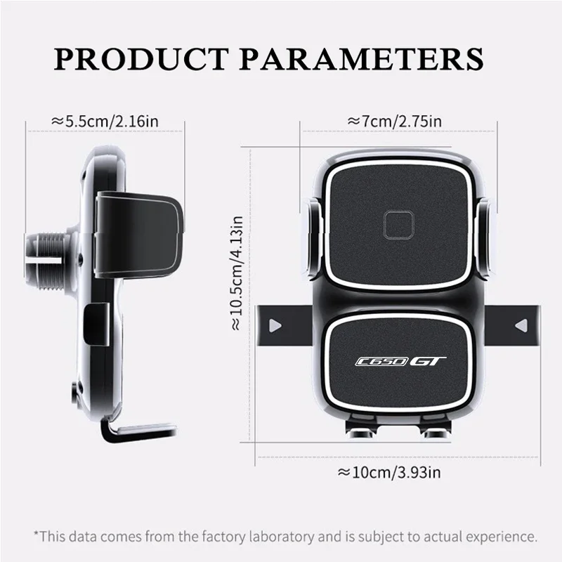 Support de téléphone de moto rotatif à 360 °, support GPS de mise à niveau, navigation rapide, BMW C650 SPORT C650ightC 650, ight2025