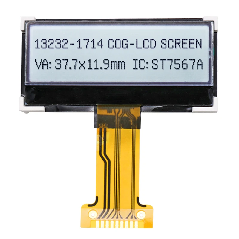 

LCD132232 gray film display screen 132 * 32 COG LCD display 9-pin soldering SPI serial ST7565A driver 3.3V voltage