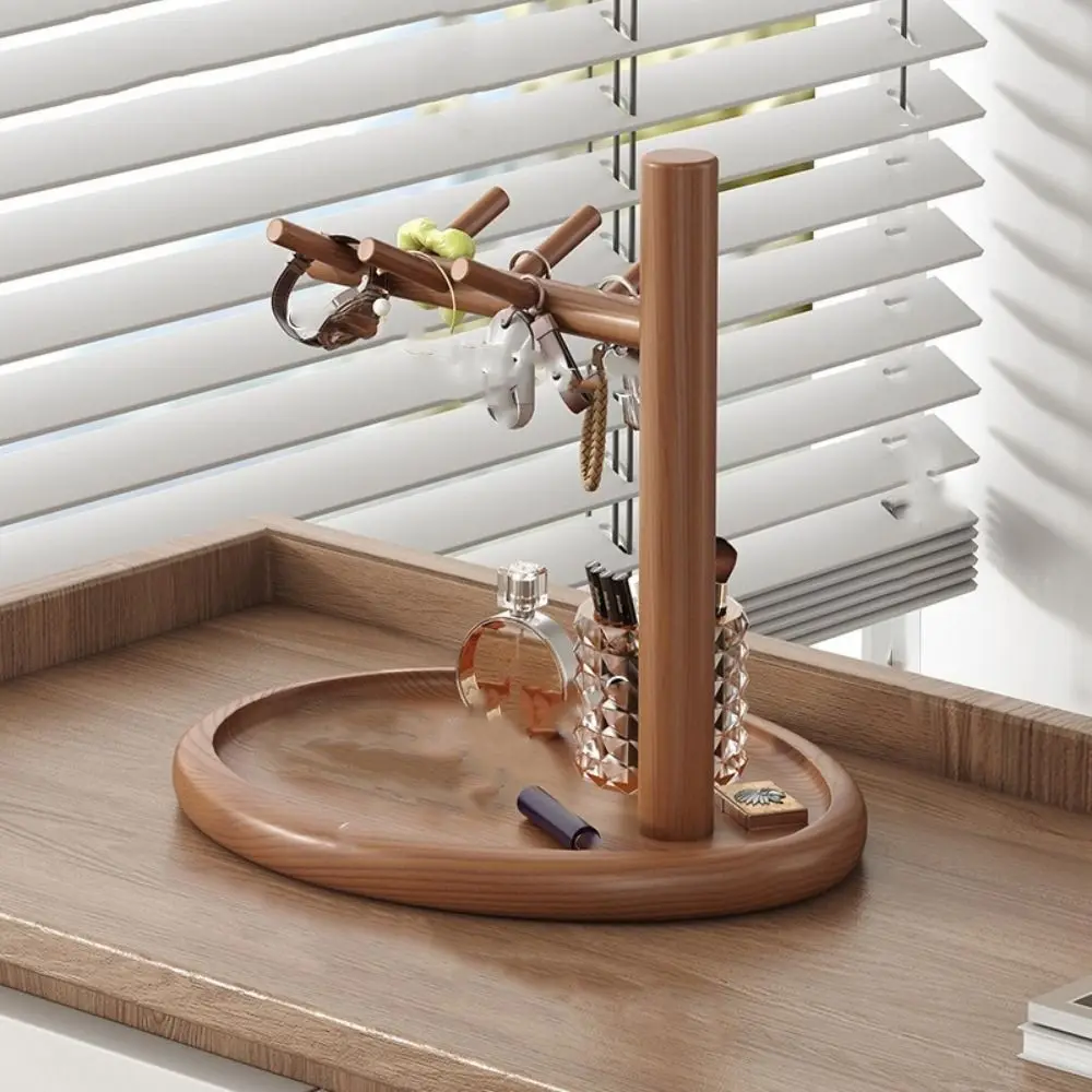 

Деревянная подставка для хранения большой вместимости, экономящая место, декоративная подставка для демонстрации украшений, водонепроницаемая, влагостойкая