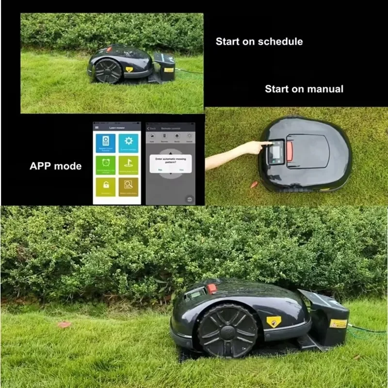 

Newest Design Smart E1600/E1600T Robotic High Efficiency Rechargeable Remote Control Robot Lawn Mower