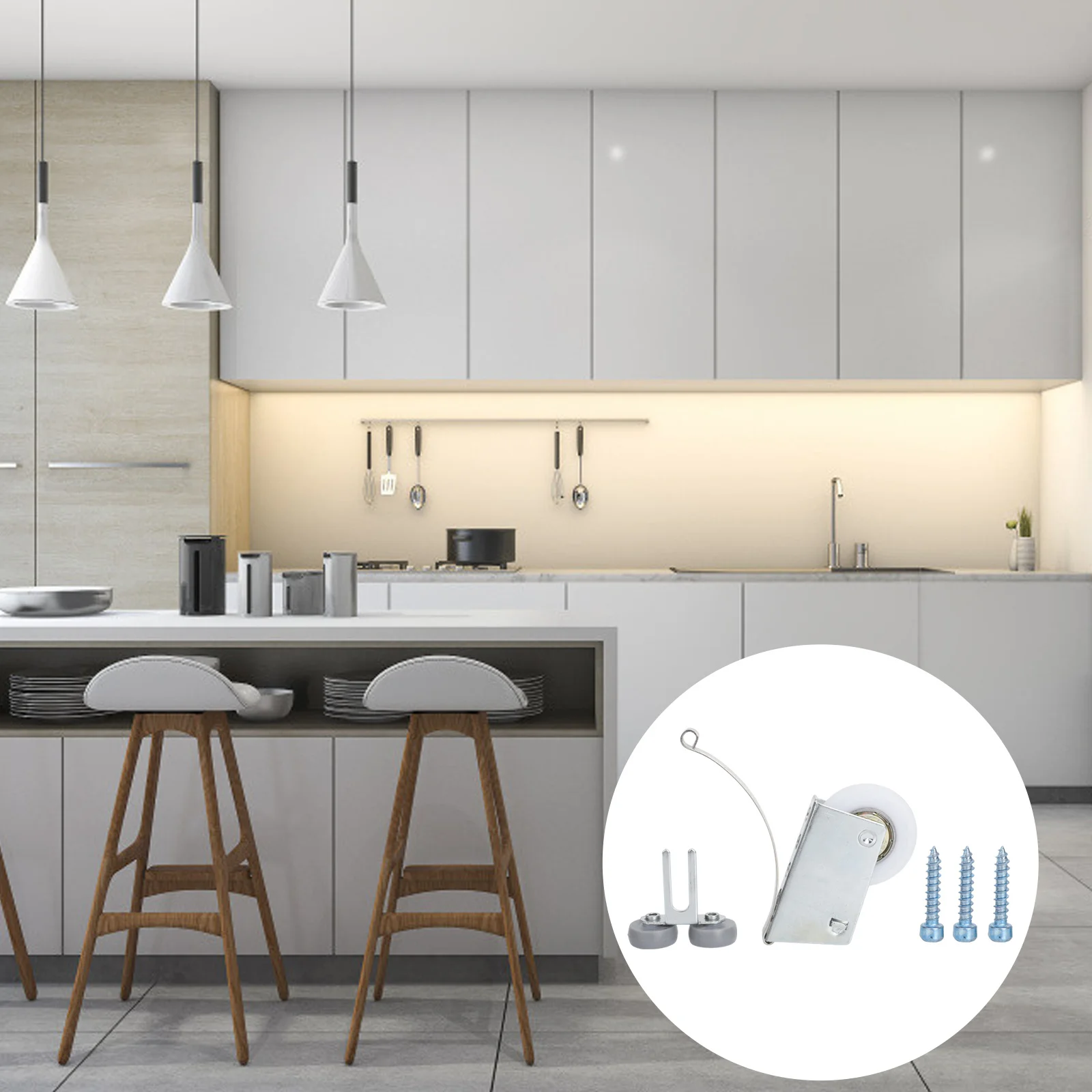 

4Sets Sliding Door Roller Bearings Silent Pulley for Wardrobe Cabinet Closet Furniture Replacement Durable Smooth Sliding Wheels