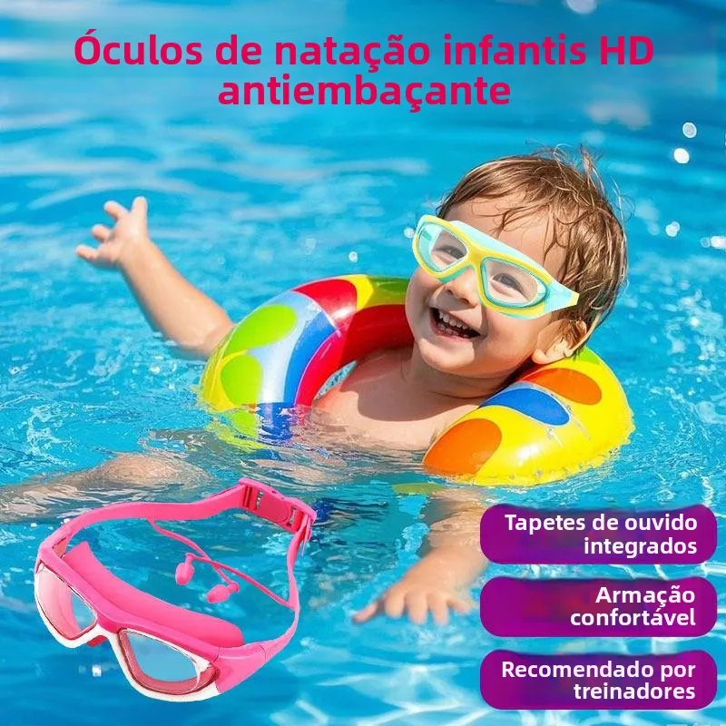 Oculos-de-natacao-infantil-de-alta-definicao-antiembacante-com-protetores-de-ouvido-de-silicone-de-corpo-inteiro-equipamento