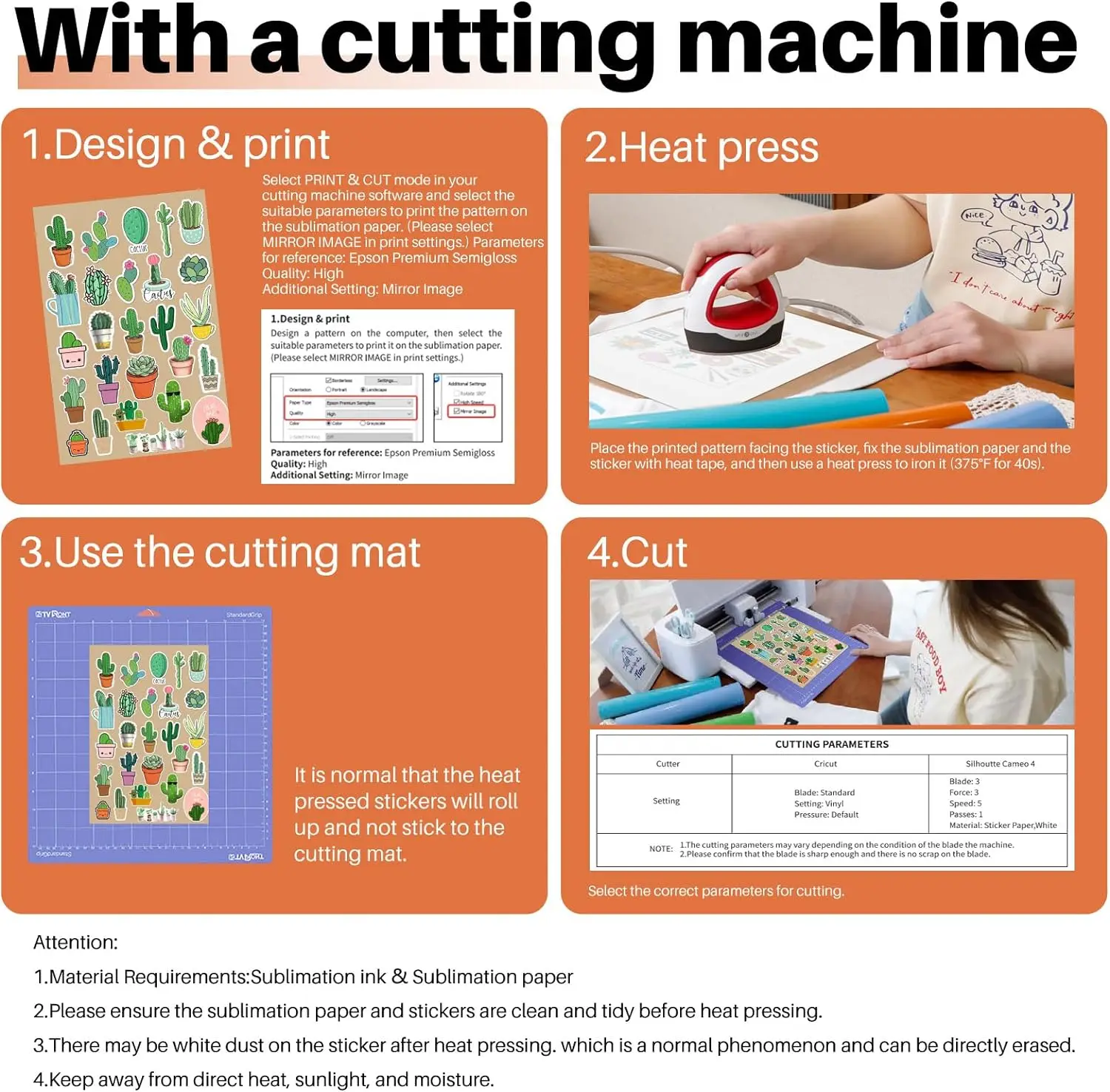 HTVRONT 20 Pcs White/Transparent Matte Sublimation Adhesive Vinyl Sticker Sheets Sublimation Sticker Waterproof for Cups Glass