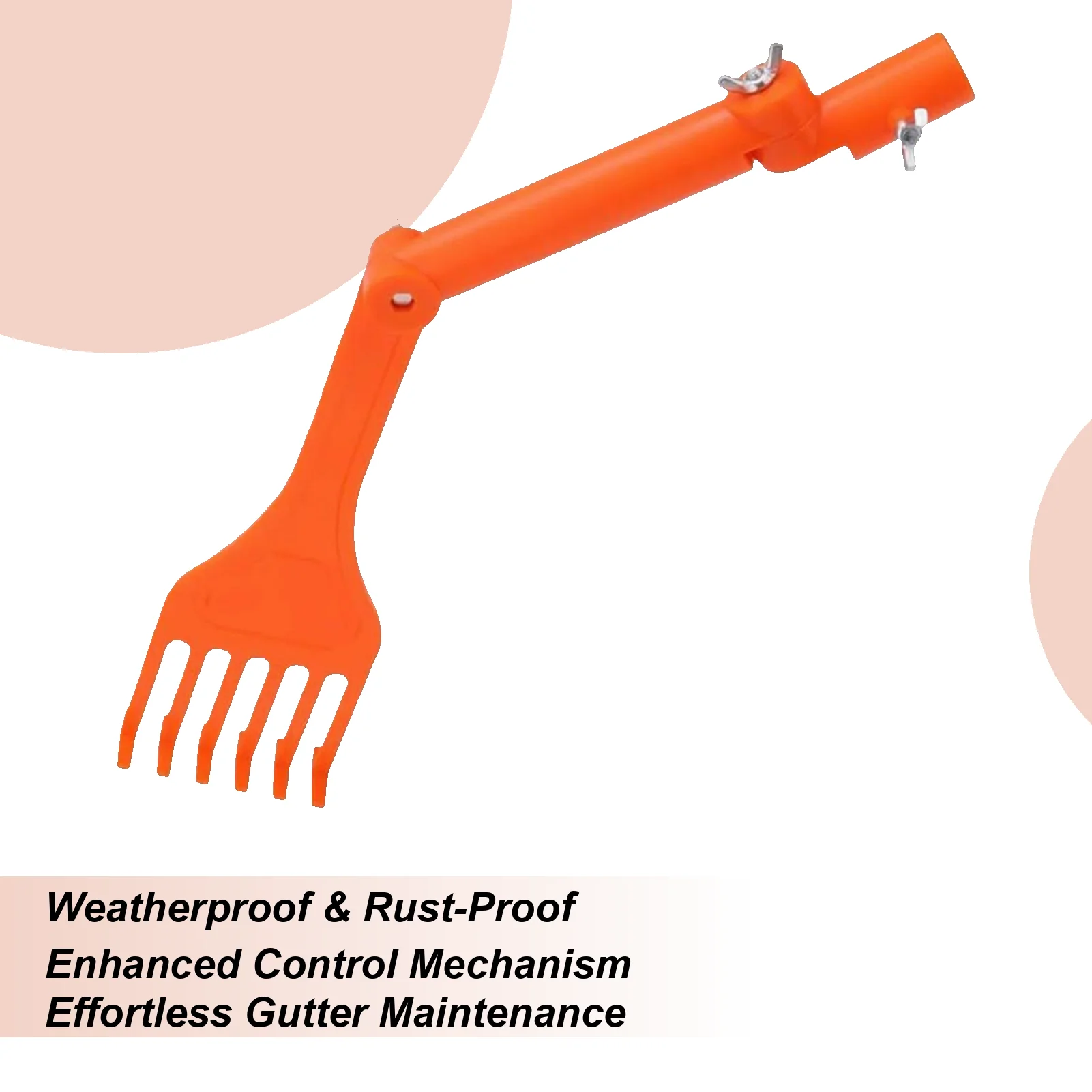 

Головка грабли для желоба, вращающийся инструмент для очистки крыши, мини-грабли для листьев для слива желоба, удаления мусора в саду и дворе