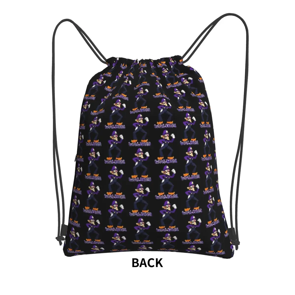 Mochilas portáteis Waluigi, Drawstring Bag, Bundle Pocket, Sapatos, Viagem, Esporte, Homem, Mulher, Cópia