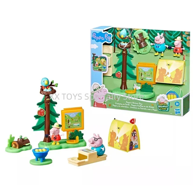 

Hasbro Peppa Pig Woodland Club Nature Day Camping Set Includes Figures and Accessories Play House Toys Children's Holiday Gifts