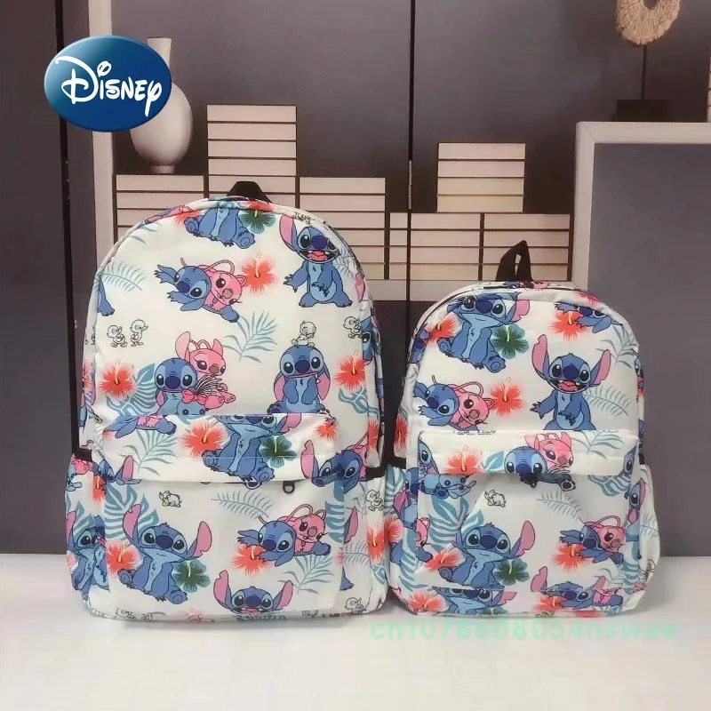 Disney Stitch's New Children's Backpack Luxury Brand Fashionable Children's School Bags Cartoon Student Backpack High Quality