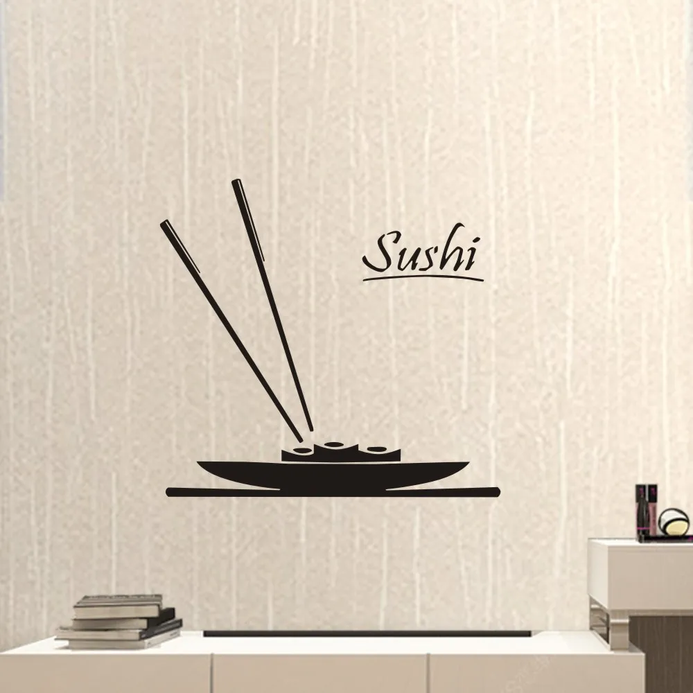 Sushi Bar Wall Decal Glass Sticker Posters Vinyl Pegatina Decor Mural