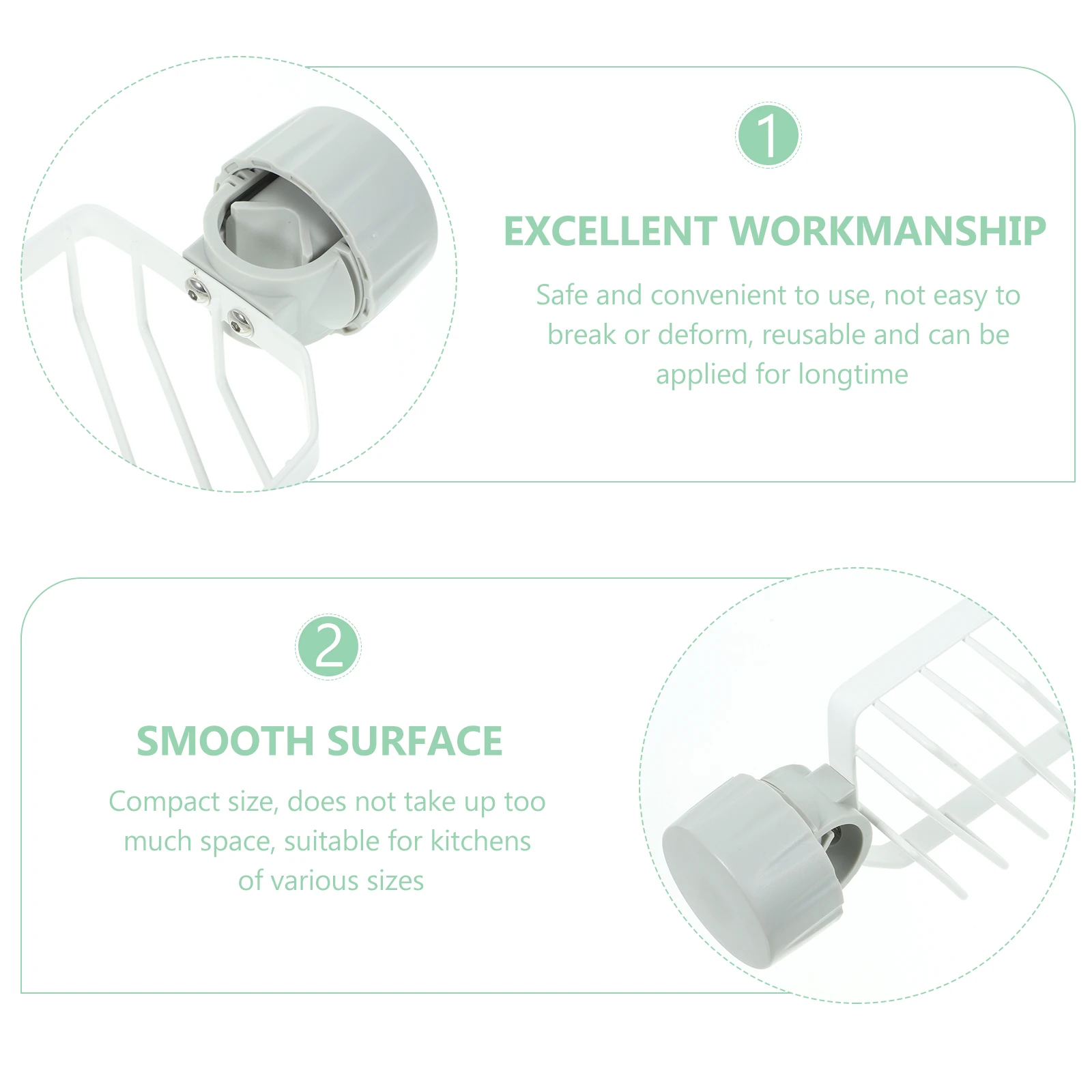 

Multi-Functional Kitchen Sink Organizer Faucet Sponge Rack Dishcloth Holder Drain Storage Rack Home Supply Tool Holder