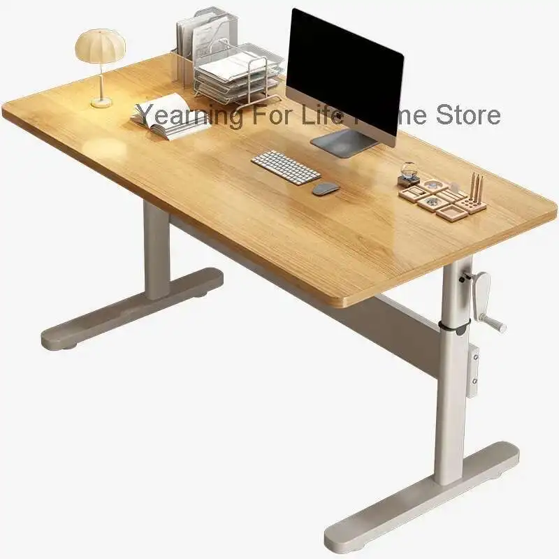 Manivela para el hogar, estudio Manual para estudiantes, escritorio de oficina, elevación manual, altura de caída, mesa ajustable, PC, portátil, muebles de escritorio para ordenador de pie