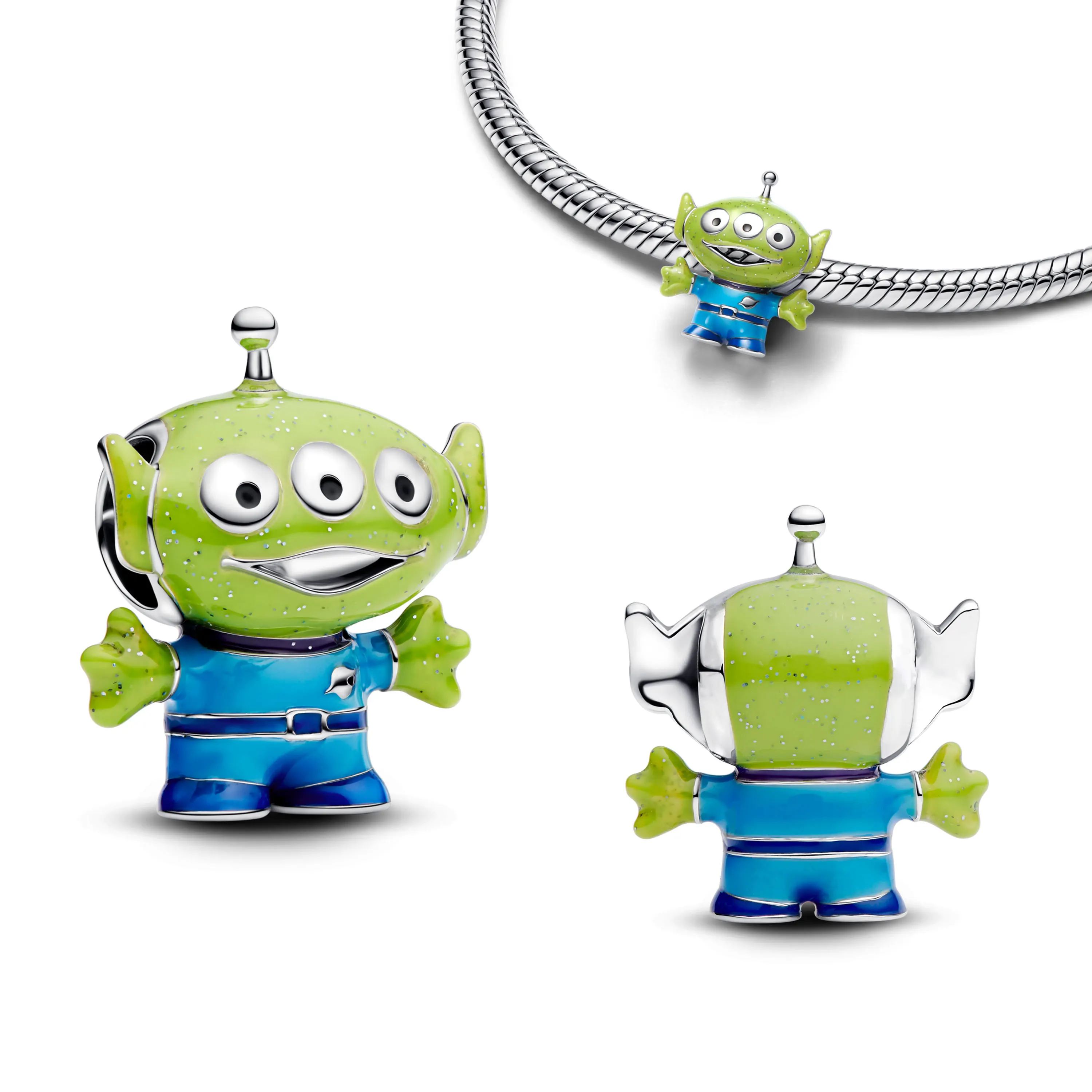 الجديد في السحر 925 الفضة Miniso ديزني باسكال الحرباء شيشاير القط خرزة ساحرة ملائمة سوار الأصلي النساء لتقوم بها بنفسك مجوهرات هدية