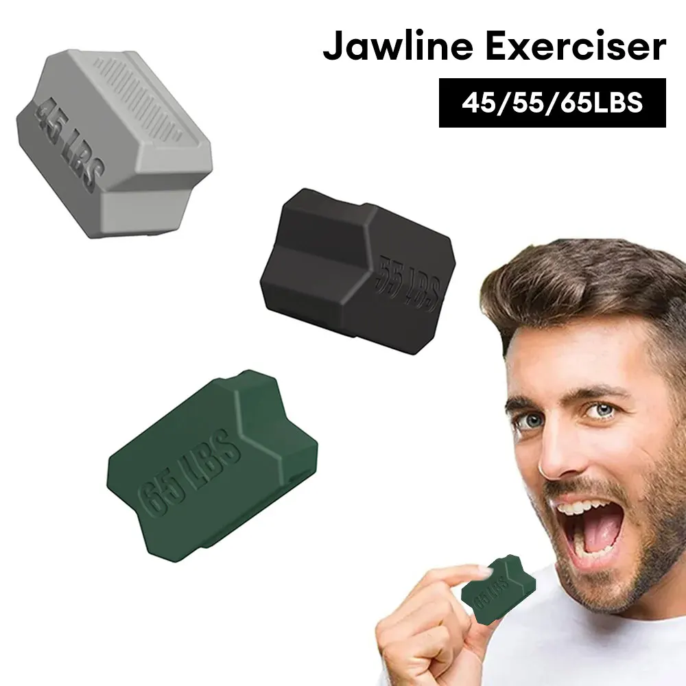 Jaw Silicone Line Exerciser Jawline Chew Ball Fitness Facial Toner Face And Neck Muscle Trainer Chin Cheek Exercise Jawliner