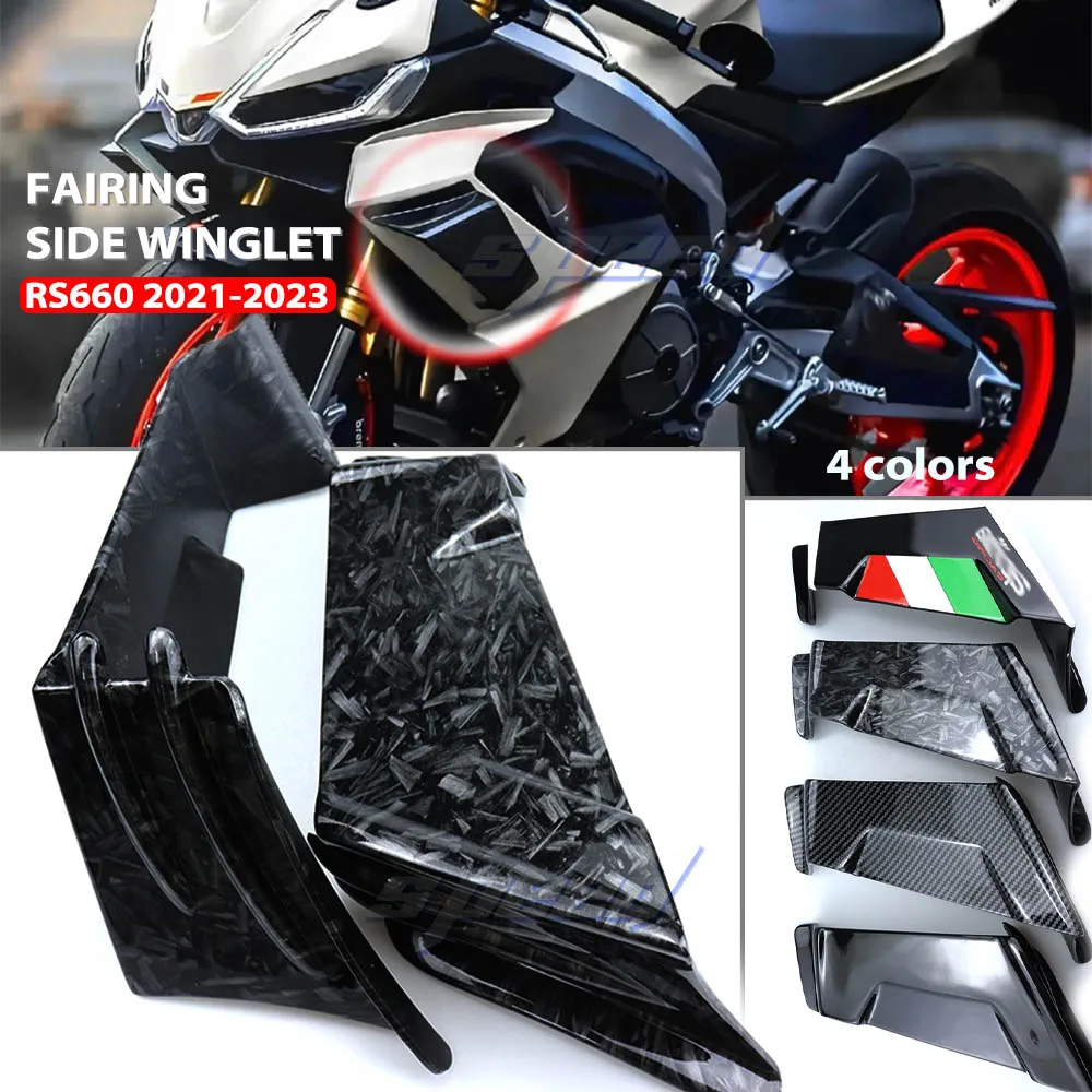 

NEW For Aprilia RS660 Tuono 660 2021 2022 2023 Motorcycle Side Winglet Spoiler Wind Flow Fixing Wing Front Fairing