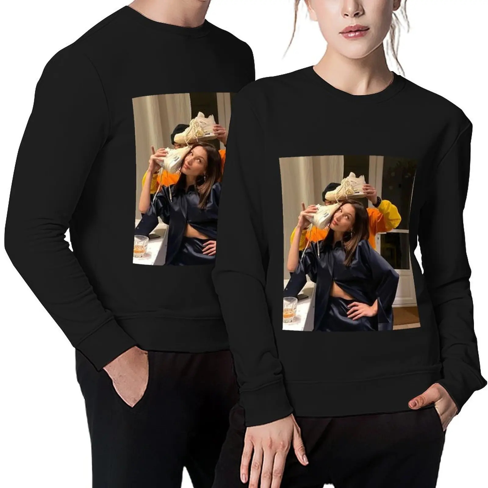 

SHOES ARE A GIRLS BEST FRIEND Pullover graphic t shirts men japanese style anime clothes men's coat oversize sweatshirts