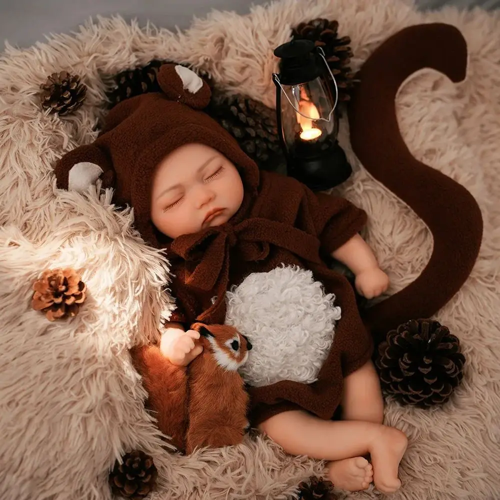 

40 см/16 дюймов настоящая мягкая силиконовая кукла реборн всего тела реалистичная кожа настоящая на ощупь кукла ребенок