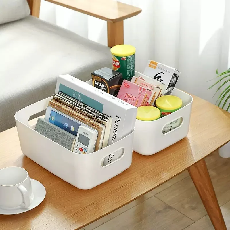 Stackable Storage Box,Rectangular Plastic Organizer Containers,Durable, Reusable,for Kitchen,Bathroom,Dorm Essentials image 4