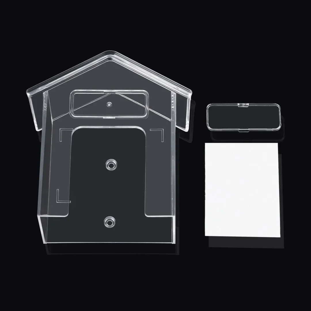 

Wireless Doorbell Waterproof Cover Outdoor Yard Remote Control Transmitter's Transparent Plastic Rainproof Protective Cover