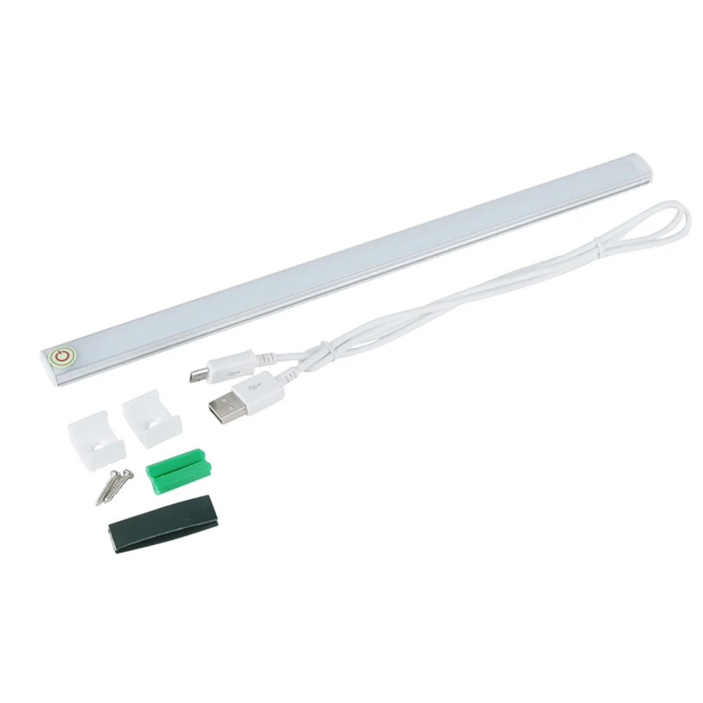 اللمس يعتم ضوء الليل USB Led مصباح للسلالم خزانة خزانة خزانة درج محس حركة ضوء بار الأبيض