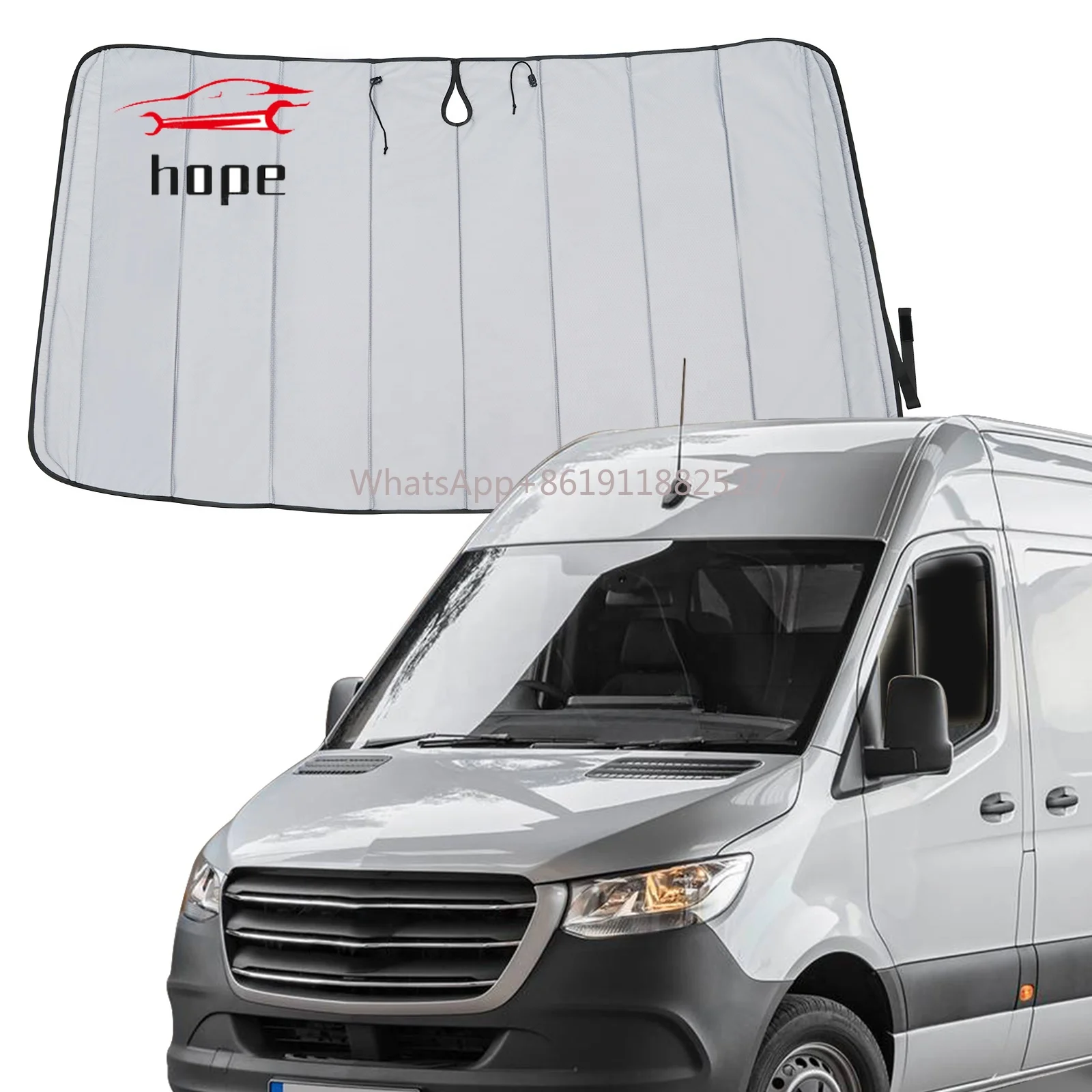 Camper Windshield Cover for  Sprinter Van Year 2007 to Current Front Window Insulated Blackout for RV Accessories