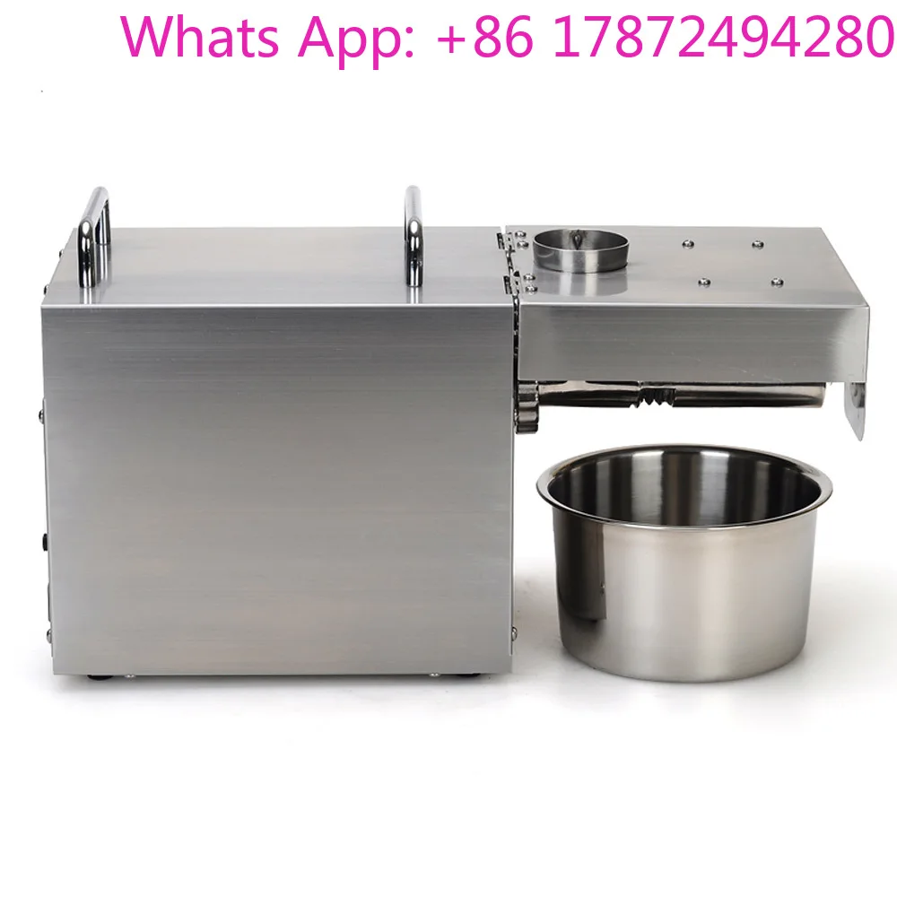 Commercial Stainless Steel Oil Press Machine Small Household Oil Presser Machine Fully Automatic Electric Cold Hot Oil Machine