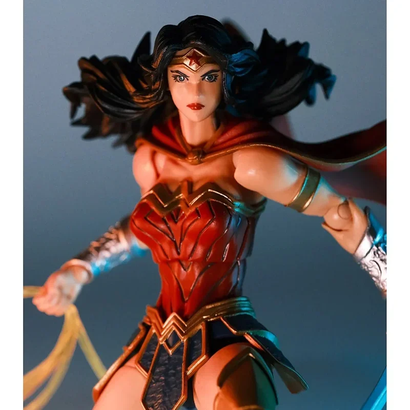 

Genuine Justice League Wonder Woman Amazing Yamaguchi Revoltech Movable Joints Figures Assembly Models Collection Toys