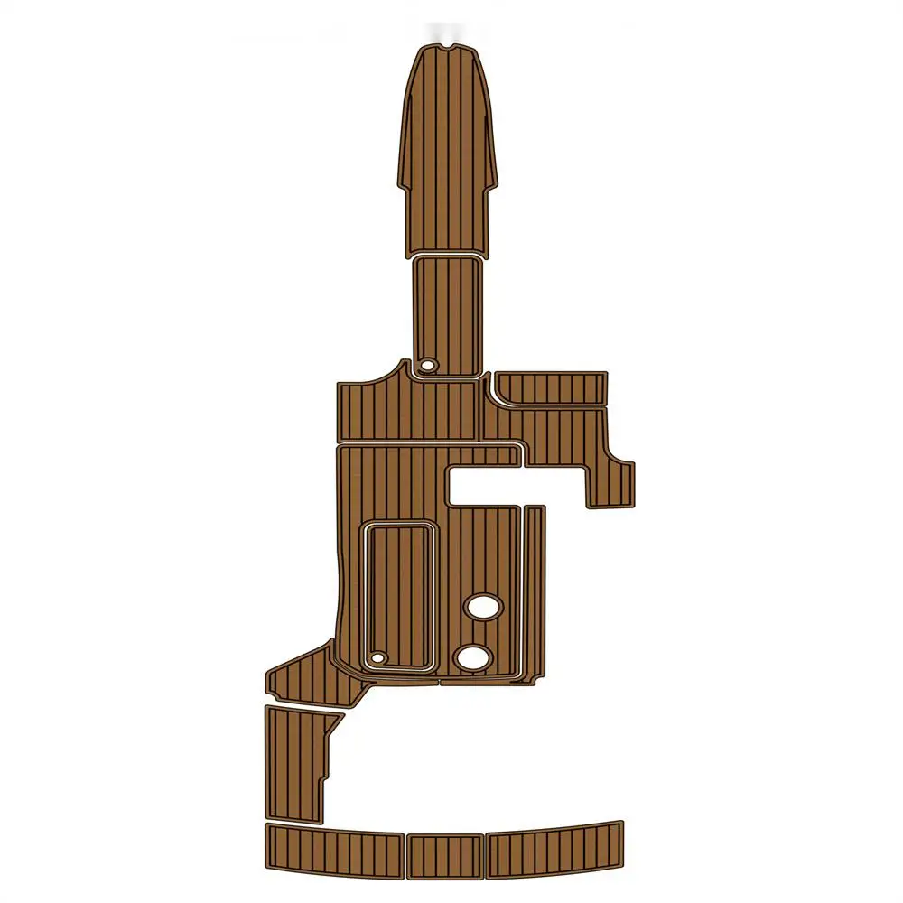 STLF Formula 280 Swim Platform Cockpit Pad Boat EVA Foam Faux Teak Deck Floor Mat Seadek MarineMat Gatorstep Style Self Adhesive