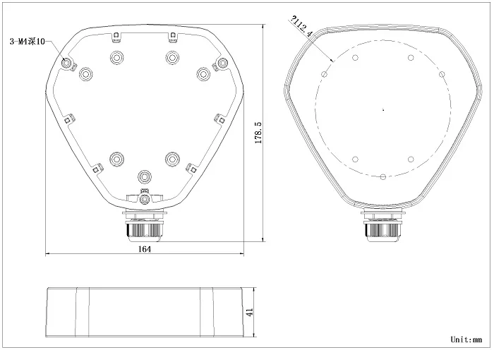 DS-1280ZJ-DM25 DS-1260ZJ Cables management box, dome ceiling bracket hoisting camera base, camera wire concealment box