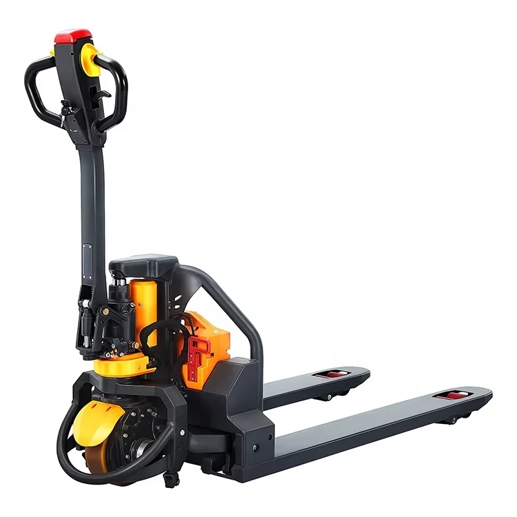 for 2024 Hot Selling Xilin 1.5ton/1500kg Hydraulic Oil Drum Manual Drive Electric Pallet Jack Powered Pallet Truck For Sale