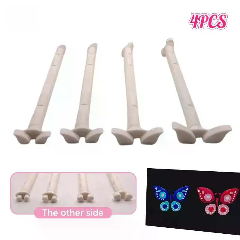 4Pcs DIY Graffiti Flowers Butterflies Moon Pattern Flower Floral Dotting Tool Set Dot Painting Pen Embossing Tools Art Stamp Pen
