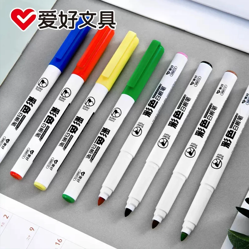 AIHAO Erasable Pen Color Whiteboard Marker Set Students Teachers with Large Capacity Blackboard Pen Drawing Graffiti Stationery