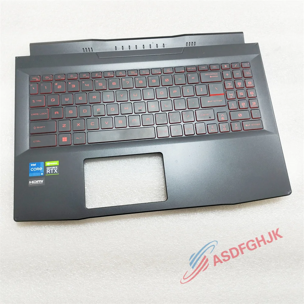 307582C211 307585C251 FOR MSI GF66 MS-1582 MS-1585 Laptop Upper Case Palmrest Cover WITH KEYBOARD TEST OK