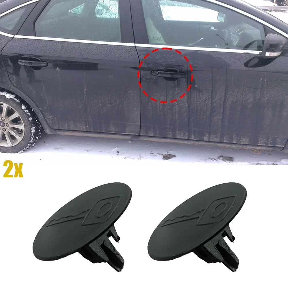 2Pcs Door Tailgate Trunk Key Lock Cylinder Cap Plug Cover Clip New For BMW 5 series E34 E39 E60 1987 1988 1989 1990 1991 - 2010