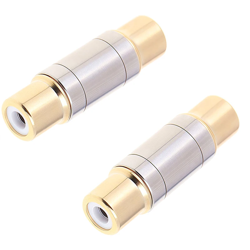 1/2 шт. двойные разъемы аудио адаптер «мама-мама» конвертер микрофон AV адаптеры для домашнего усилителя динамик