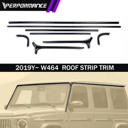 2019-2024year  W464 W463A carbon fiber roof strip trim A-pillar addon for Mercedes G class G500 G63 G450 accessories