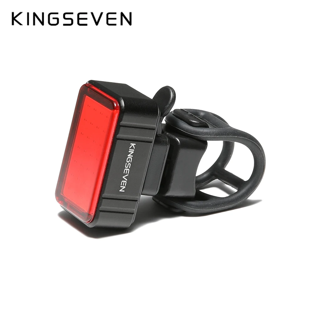 KINGSEVEN Bike Light 5 Modes Bicycle Rear Light MTB Safety Warning Tail Light Waterproof Riding Flashlight Bike Accessories